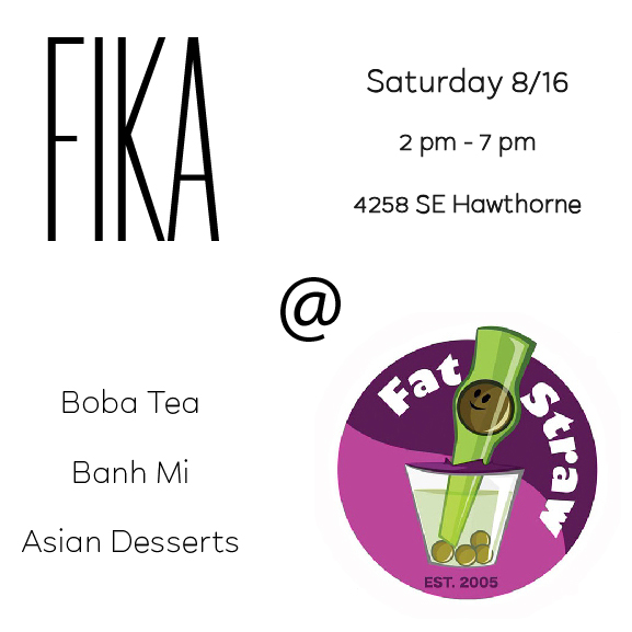 Popup this weekend at Fat Straw